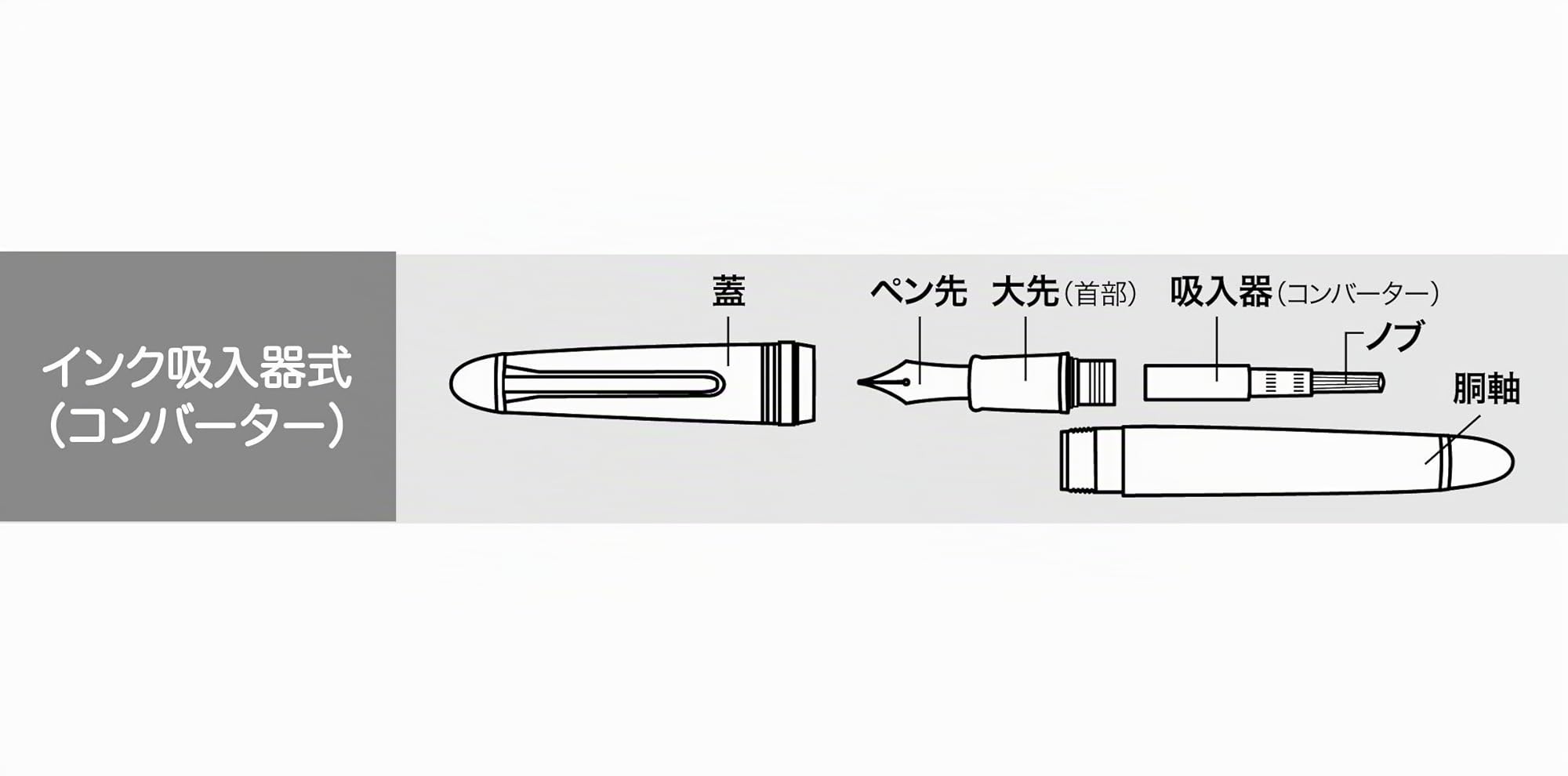 Pluma estilográfica Fashine 11-0725-210 (importación de Japón)