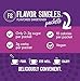 Flavor Singles Caramel Powdered Sweetener Packets for Coffee & Tea 30 Count (Pack of 3)