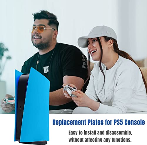 Image of New World Digital Edition Face Plates Cover Skins Shell Panels for PS5 Console, Accessories Faceplates Protective Shell Replacement Plate (Digital Starlight Blue Digital)