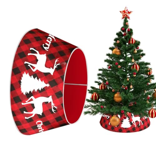 Falda de árbol de Navidad tradicional para crear un ambiente cálido de reunión en casa 8
