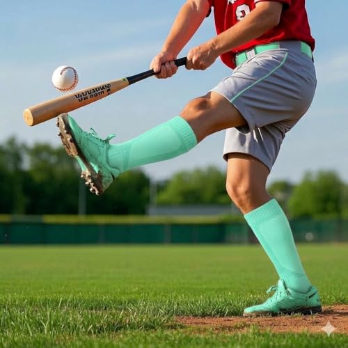 Image of Baseball Socks and Belt Combo for Youth Adult Softball Sock Belt for Boys and Girls