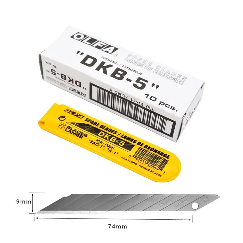 OLFA DKB-5 30-degree sharp angle art blade wallpaper/car film blade 50 pieces, Made in Japan, Silver : Amazon.com.au: Home