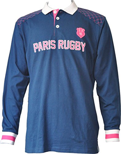 Stade Français Paris - SFP-ZA-3431 - Polo Rugby - Manches Longues - Homme - Bleu (Marine) - S