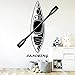 YINSHENG Decalcomania Adesivi murali Citazioni Sport Acquatici Adesivi murali Decalcomanie Canoa Barca Camera familiare Decorazione Murale Mobile 57x76cm