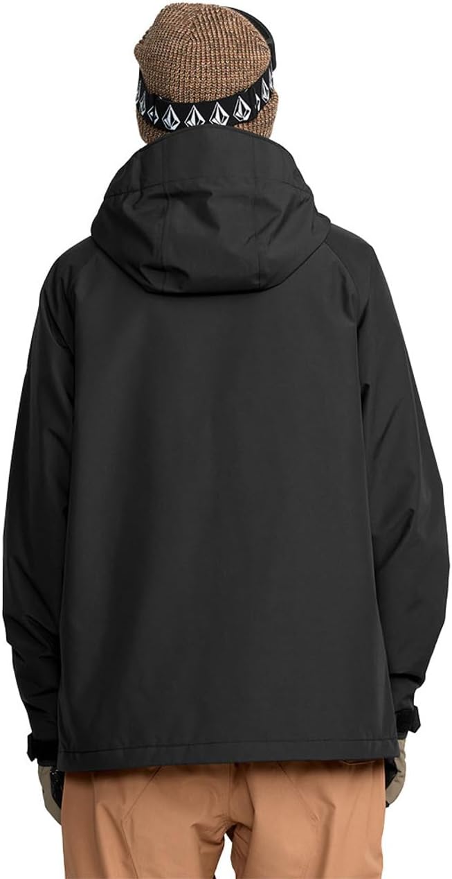 Volcom Men's 2836 Insulated Snowboard Jacket – 20K Waterproof, Recycled 2-Layer, Black, Medium