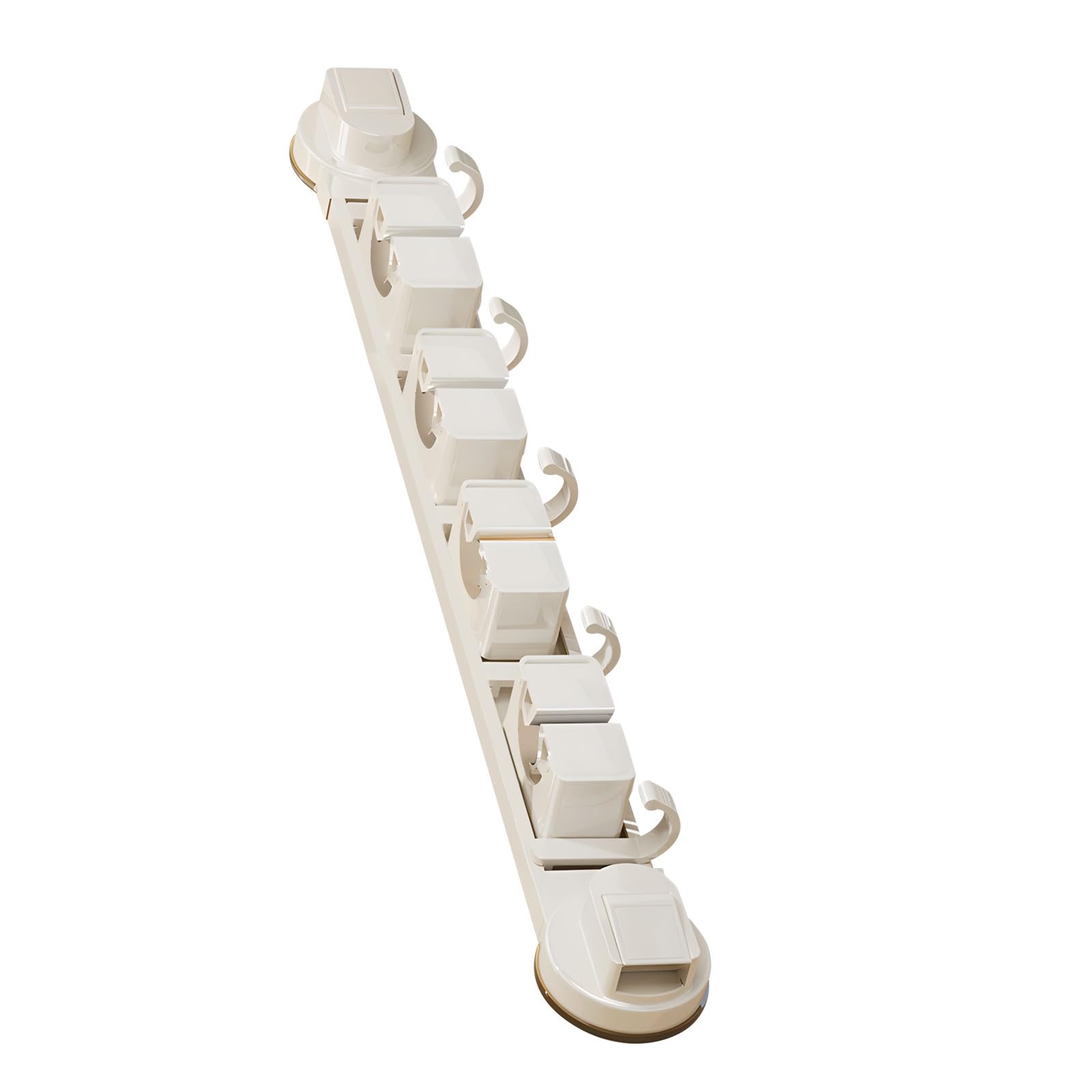 HENYGEN Duty Aluminum Suction Cup Storage Shelf Keeps Cleaning Supplies Neatly Organized Bathroom Tool Planner