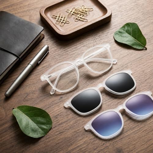 Image of 3-in-1 Magnetic Clip On Sunglasses for Men & Women