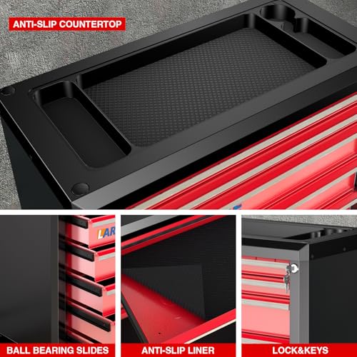 LARBANKE 7-Drawer Plastic-Frame Tool Chest