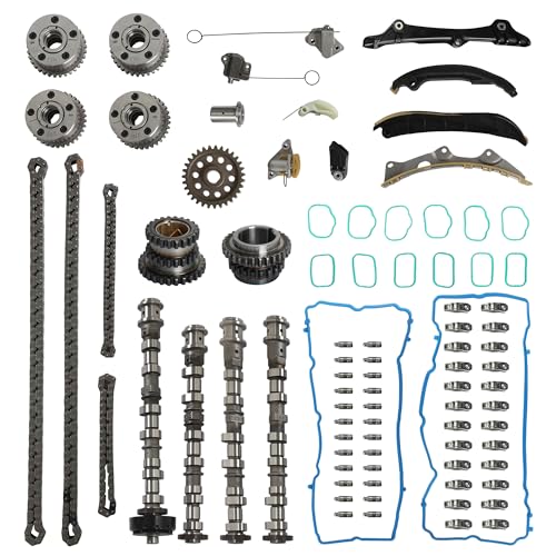 Engine Rebuild Timing Chain Kit Camshaft VVT Valve Lifter & Rocker Arm Intake Manifold Gasket Fit For Jeep Wrangler 2012-2016 Chrysler 2011-2016 Dodge2011-2015 Ram 1500 2013-2016 V6 3.6L