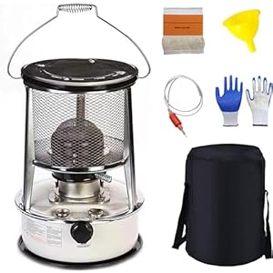 KARAOT Kerosine Kachel Binnen,Draagbare Kerosine Heater, Petroleum Kachel voor Outdoor Camping Tenten, EfficiëntZonder Elektriciteit Kerosine Kachel Brander,6l, Met Kachel Tas en Lontje