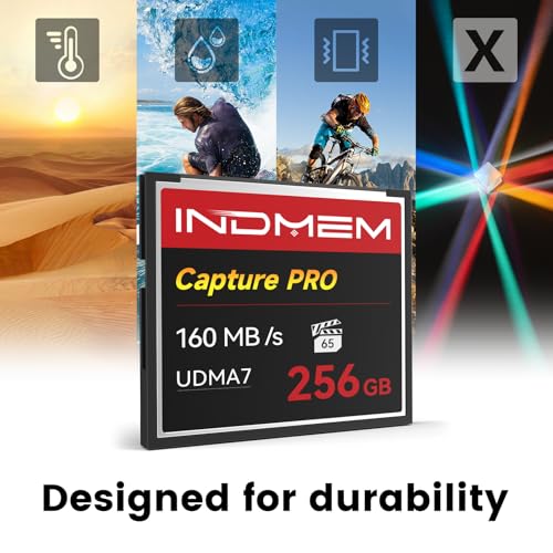 Image of CF Card 256GB Memory Card High Speed UDMA Up to 160MB /s Camera Cards Designed for Photographers & Videographers,Support High-Speed Continuous Shooting or 4K Video Recording