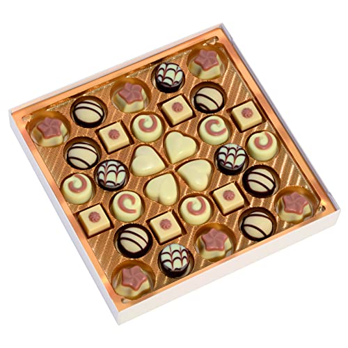 Lindt Schokolade - Weiße Mini Pralinés | 163 g | Pralinen-Schachtel mit je 32 Pralinen in 6 köstlichen Sorten… – Bild 3