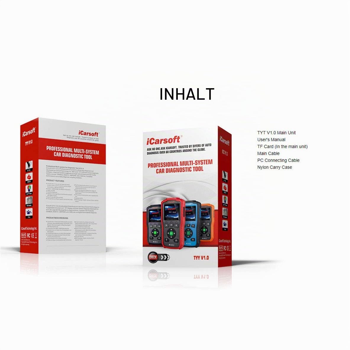 iCarsoft TYT V1.0 Diagnose OBD Scanner für Toyota/Lexus/Scion/Isuzu