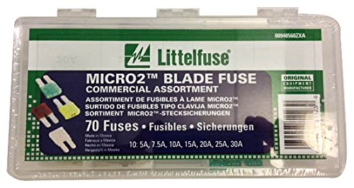 Littelfuse00940560ZXA MIRCRO2 Blade Fuse Commercial Assortment, 70-Piece