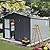 Okak 11 X 12.5 Ft Metal Outdoor Storage Shed with Lockable Doors Galvanized Metal Garden Shed with Windows Garden Shed Tool Storage Sheds House for Backyard Garden,Patio,Dark Grey