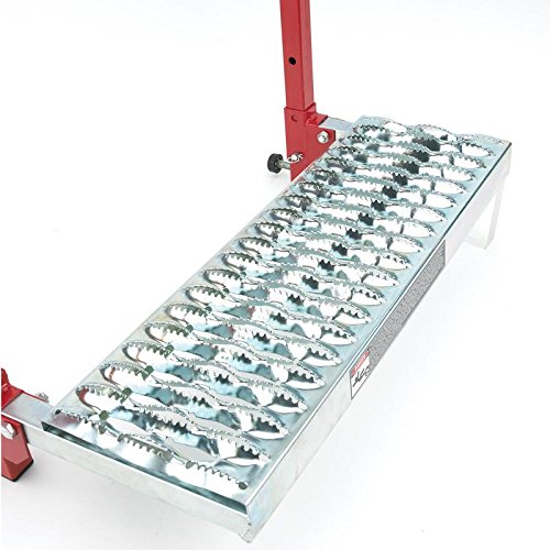 Powerbuilt 647596 Folding Heavy Duty Tire Steps for Truck SUV RV, Red, Large