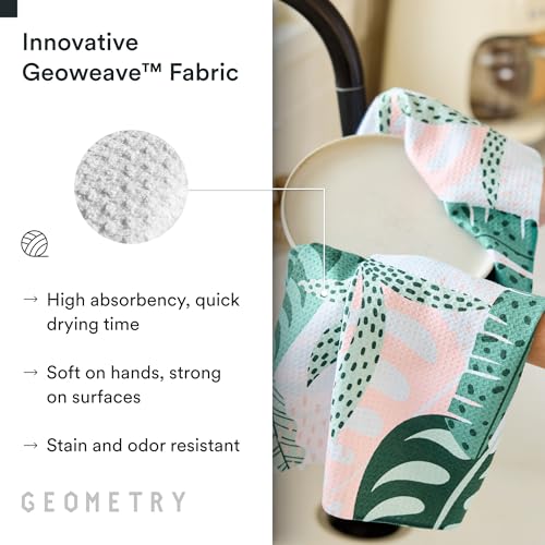 GEOMETRY Kitchen Tea Towels - Quick Dry Microfiber Dish Towels for Kitchen Diedre, 18" x 30" 1 Pack - image 4