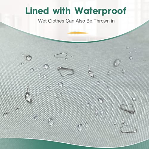 Mulisoft Large Laundry Hamper 90L, Foldable Laundry Basket With Handles And Zipper, Adjustable Clothes Hamper For Bedroom, Dorm, Baby Room, Collapsible Laundry Hamper For Clothes Storage, Toys #TOP4