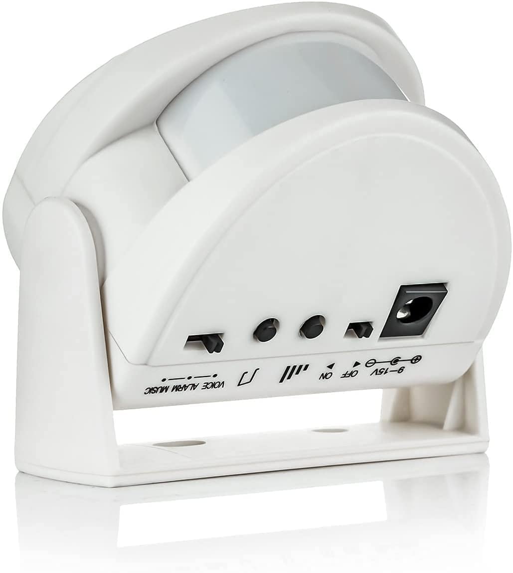Kerui - Timbre inalámbrico M5, Detector de Movimiento con Alarma de Sonido para Puerta/Entrada de Puerta/casa y Tienda/Oficina, Alarma de Seguridad