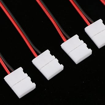 SECRET DESIRE Pack 10Pcs Solderlessled Strip Light Connector Clip To 2 Pin Cable Wire For 10Mm Single Color 5050/5630 Strip Lights