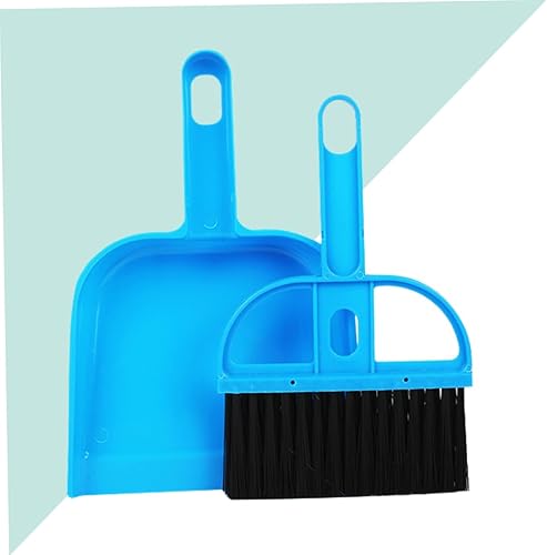 Miniatura 8 de POPETPOP Herramienta de limpieza de jaula para mascotas, mini cacerola de chinchilla con limpiador de jaula de cepillo, jaula de animales,