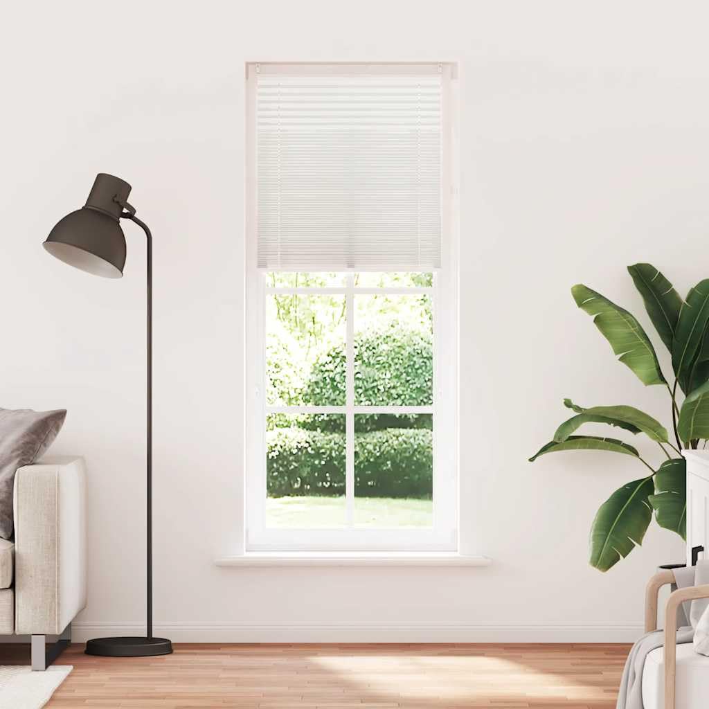 Verdunklungsplissee 90×200 cm Weiß, Jalousie mit Klemmfix Befestigung, Blickdichtes Rollo für Fenster, Balkon- und Dachfenster, Lichtdurchlässig und Abdunkelnd für Wohn- und Schlafzimmer