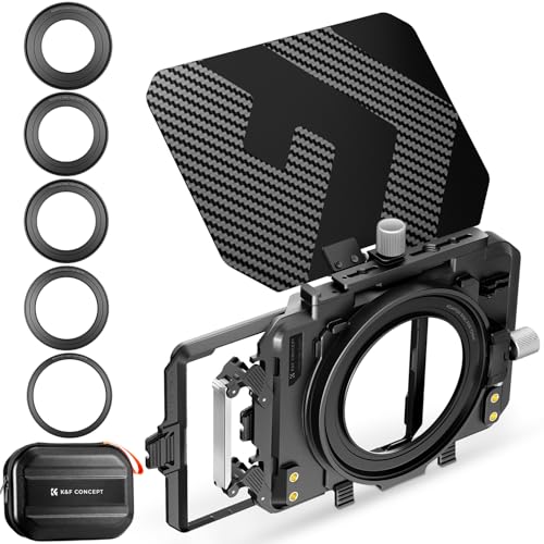 Bild: K&F CONCEPT Matte Box Lite mit Top Flag f�r DSLRs und spiegellose Kameras, kompatibel mit 67mm/72mm/77mm/82mm/95mm Objektiven, kommt mit Filtereinsatz f�r 69,99 EUR bei amazon.de