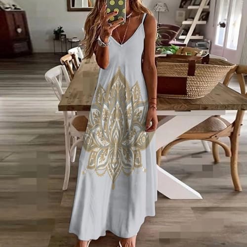 Robe été mandala de lotus fluide pour vos soirées de vacances - 3