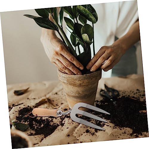 Rastrillo de mano para jardinería resistente miniatura 6
