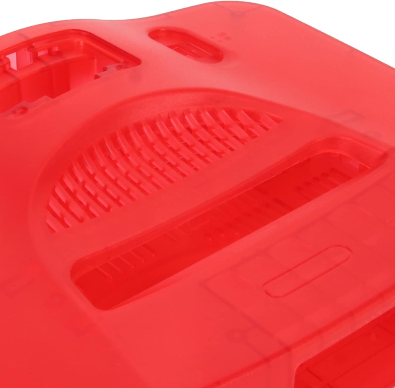 Protective Shell for N64 Retro Video Game Console, Translucent ABS Sturdy Professional Replacement Shell for N64 (Transparent Red)