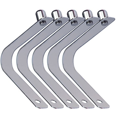 5 × Kayak Paddle Tent Pole Push Button Spring Snap Clip Locking Tube Pin (Single pin(Solid), 8mm)