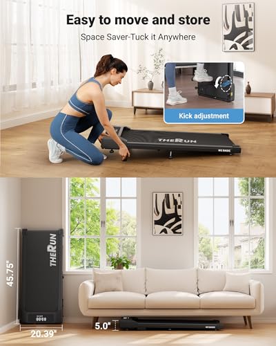 THERUN Walking Pad with 10% Incline & Quiet Brushless Motor — view 6