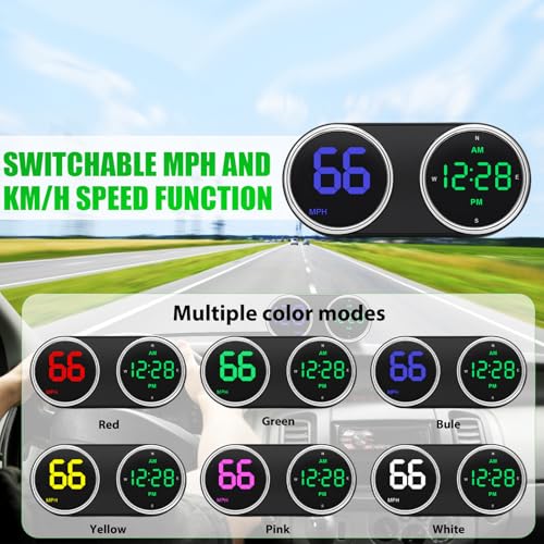 image for GUGUMO GPS Digital Speedometer for Car MPH, Universal HUD Speed Meter 