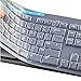 CASEDAO Ultra Thin Clear Keyboard Cover Compatible with Logitech K120 MK120 Keyboard, Anti-Dust Waterproof Keyboard Protector Cover(Transparent)