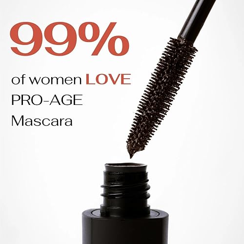 Cellmetics Mascara for Older Women 60 Plus, Volumizing & Lengthening Tubing Mascara with Lash Growth Effect, Hypoallergenic, Smudge-Free and Gentle for Sensitive Eyes (Black)(Black,0.33 Fl Oz (Pack of 1))