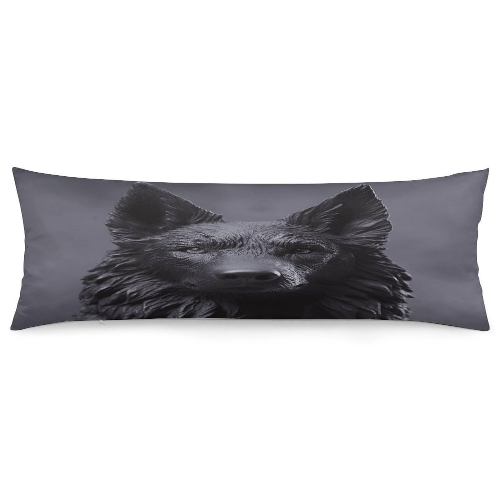 Black German Shepherd Throw Pillow Cover Soft Pillow Case Decorative Lumbar Pillow Cover Cozy Throw Pillowcase Polyester Rectangular Cushion Case Decor for Couch Sofa Bed