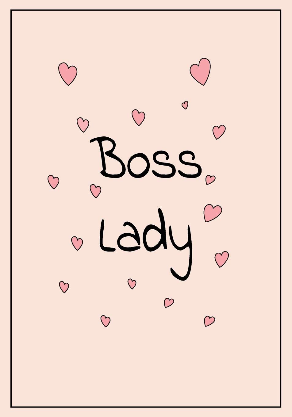 Boss Lady: Feminist Appreciation Gift for Boss Lady | Office Lined Blank Notebook Journal with a funny saying on the Front Cover | 7x10 110 pages