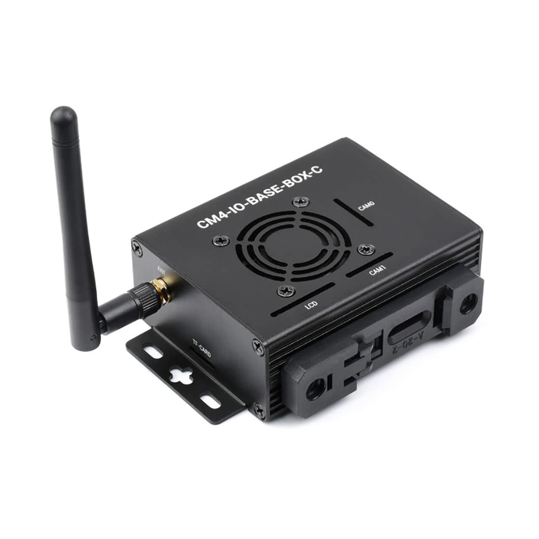 Coolwell CM4-IO-BASE-C Mini Base Board Mini-Computer with Metal Case Advanced Version for ARM Raspberry Pi Compute Module 4 (CM4)-image-47