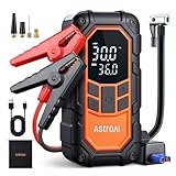 AstroAI S8 Air Nano Jump Starter with Air Compressor, 1500A Peak Car Battery Jump Starter Portable (6.0 Gas/3.0L Diesel) with 150PSI Auto-Shutoff Tire Inflator, 12V Battery Charger Booster(Orange)