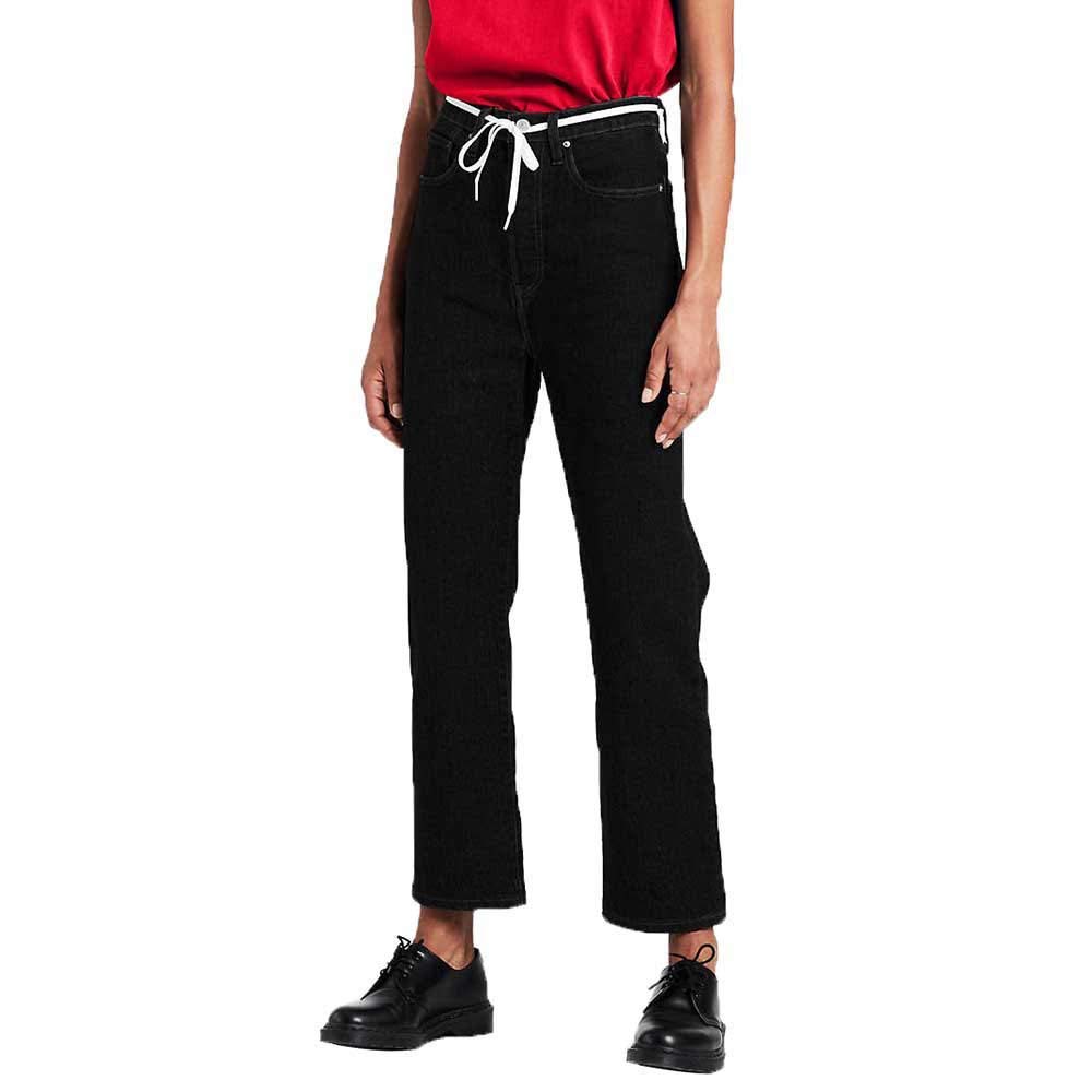 Levi's Women's Black Heart Ribcage Straight Ankle, Large
