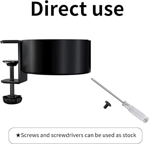 Miniatura 8 de OOKUU - Portavasos antiderrames para escritorio o mesa, accesorios de escritorio resistentes y duraderos, fácil de instalar, suficiente para