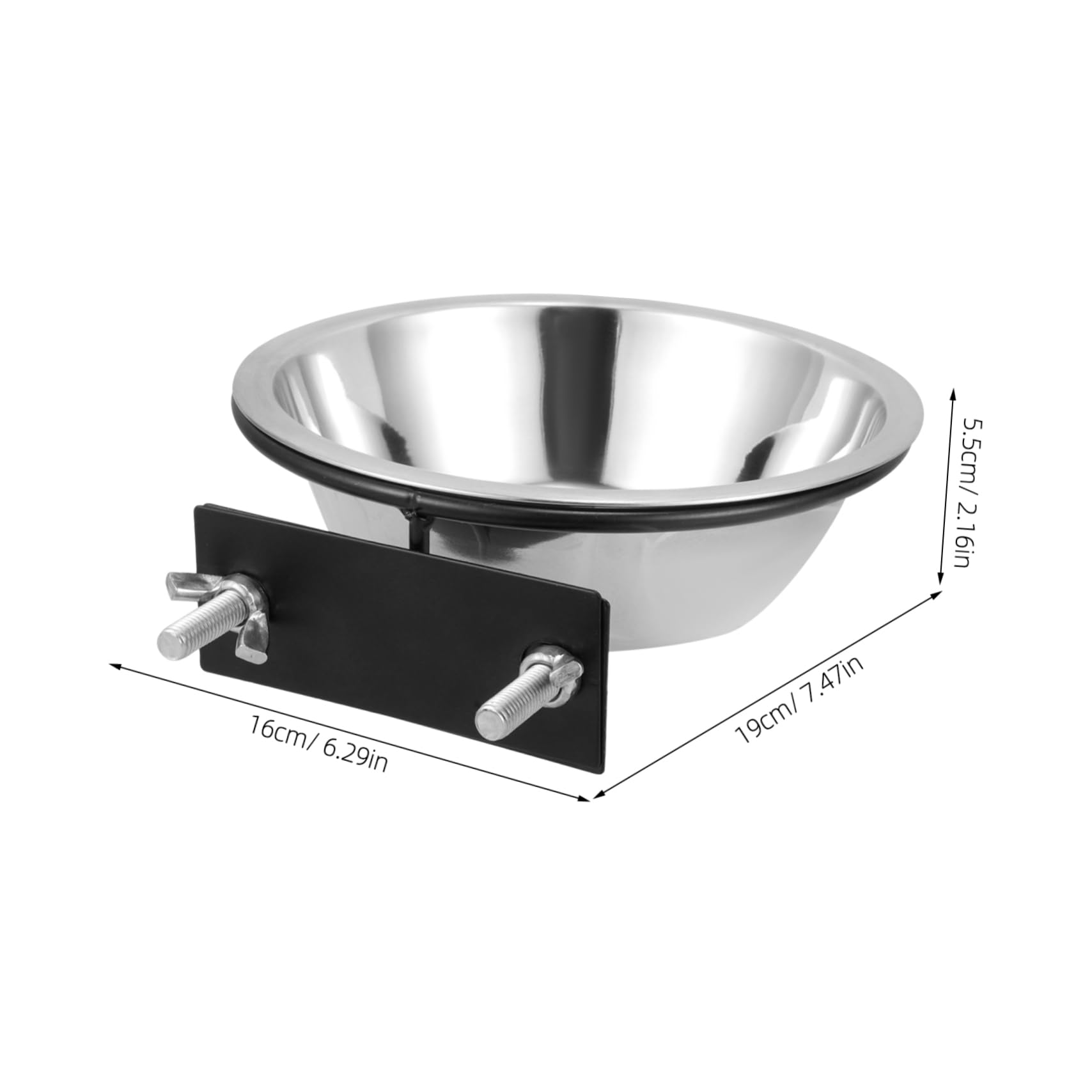 Totority Hanging Dog Bowl for Crate and Cage Multi Function Pet Feeder for Cats and Puppies Easy to Clean Reusable Smooth Surface Hanging Ring for Home Use