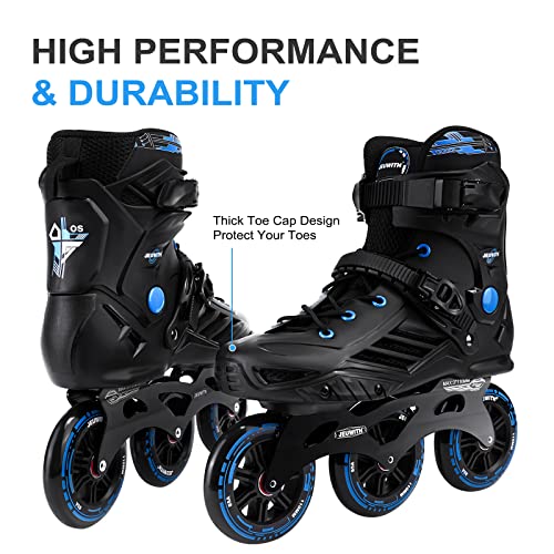 Image of Inline Speed Racing Skates, High Performance Outdoor Roller Skates Blades for Men and Women, JEUWITH 3-Wheel Fitness Inline Skates for Adult and Youth