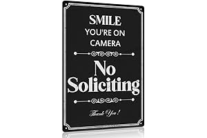 No Soliciting Sign for House Yard and Gate