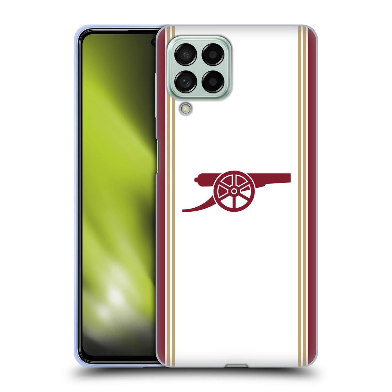 Head Case Designs Officially Licensed Arsenal FC Third 2025/26 Kit Gel Case [Military Grade Protection] Compatible With Samsung Galaxy M53 (2022)