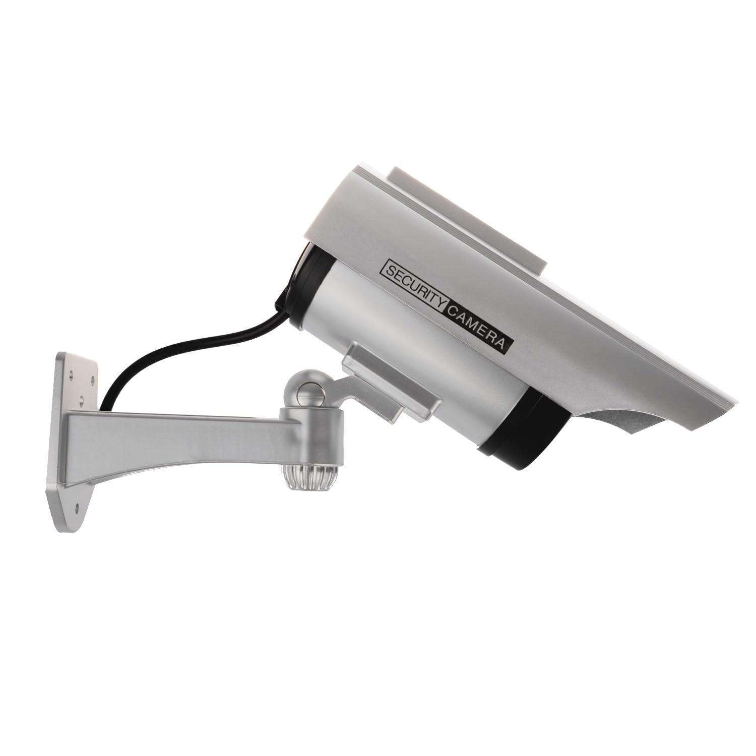 Maclean 4-Pack Realistyczny Solarny Atrapa Kamery Bezpieczeństwa z Migającą Diodą LED – Wodoodporny Model Atrapy Kamery CCTV Do Użytku Wewnątrz i Na Zewnątrz, Łatwa Instalacja