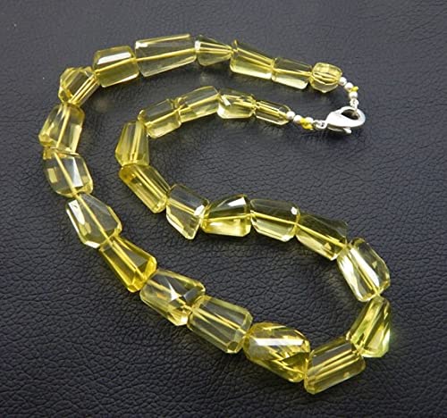 Perles en Quartz Citron facetté de 11 à 21mm pour des colliers d'exception artisanaux