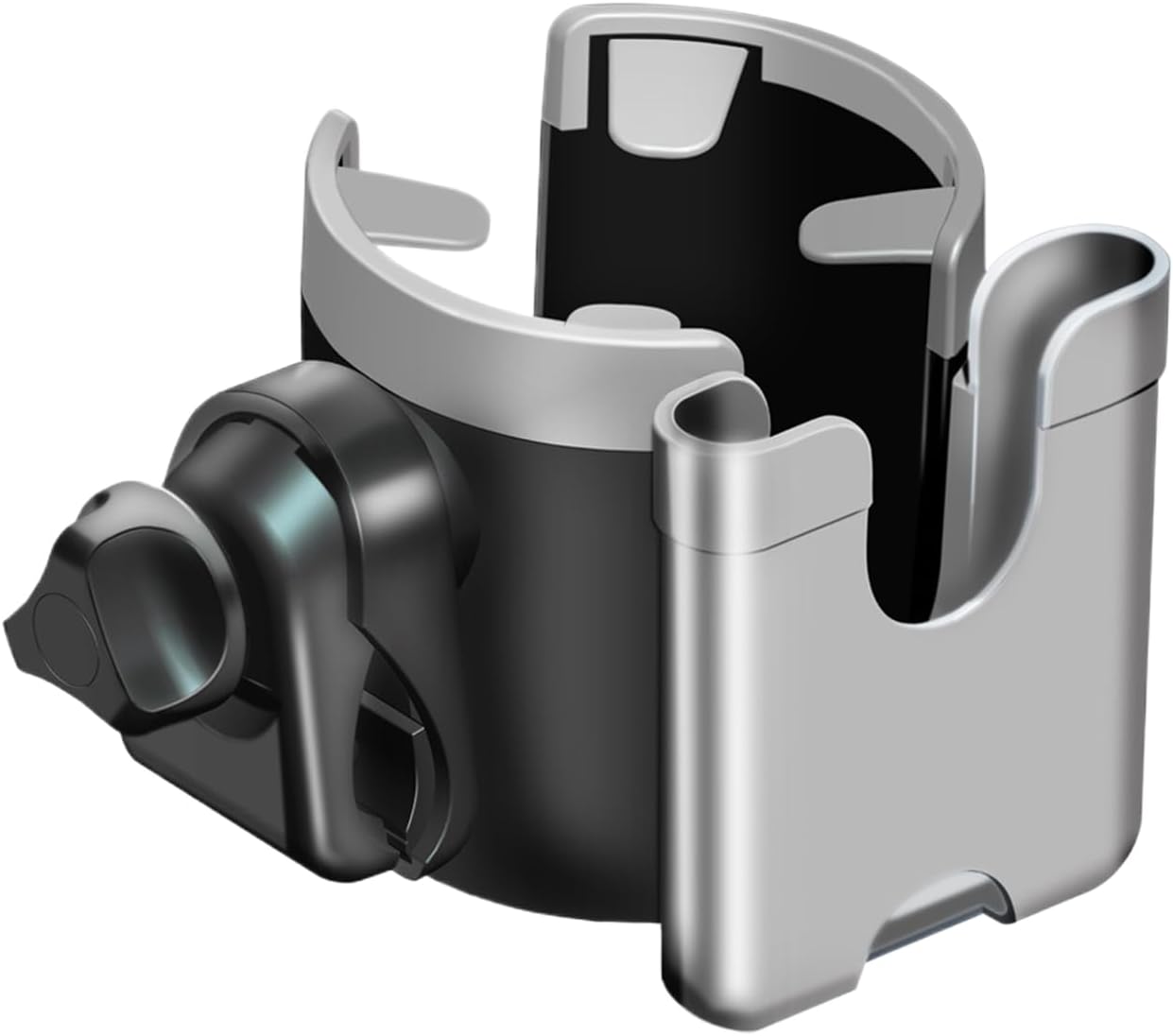 Genérico Cup Holder for Stroller – Non-Slip Organizer, Cup Holder Accessory with 360 Degree Rotation | for Handlebars of Bicycle, Motorcycle,