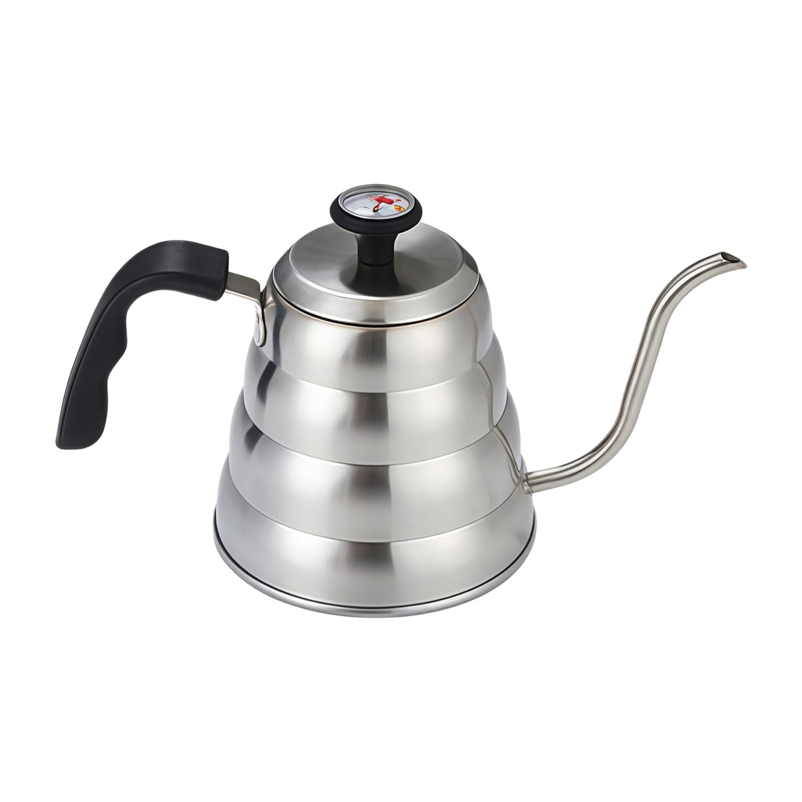 Nucelit Premium Stainless Steel Gooseneck Kettle Featuring Built in Temperature Display 1L Ideal for Manual Coffee Brewing Coffee Maker