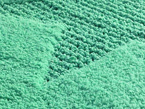 kela Bathmat Lindano of Cotton 100x60cm in mint, 100 x 1 x 60 cm